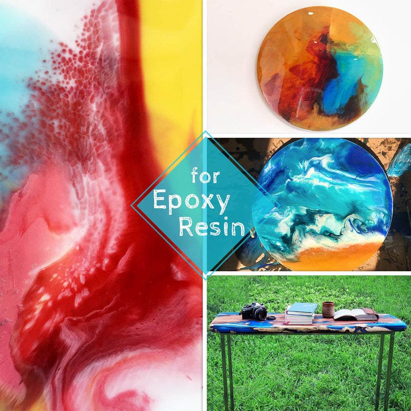 DecorRom Epoxy Resin Color Pigment - Huge 100g/3.5 Ounces Metallic Mica Powder for Epoxy Resin Art Coloring, Crafts Making - Cosmetic Grade Resin Color Dye for Jewelry, Soap Making, Painting, Nails Art (Gold) - Image 3
